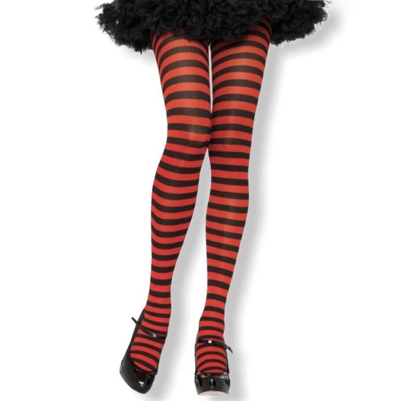 Costume Striped Tights Cosplay Adult Opaque Stockings Fantasy Stage Theatre - Picture 4 of 8